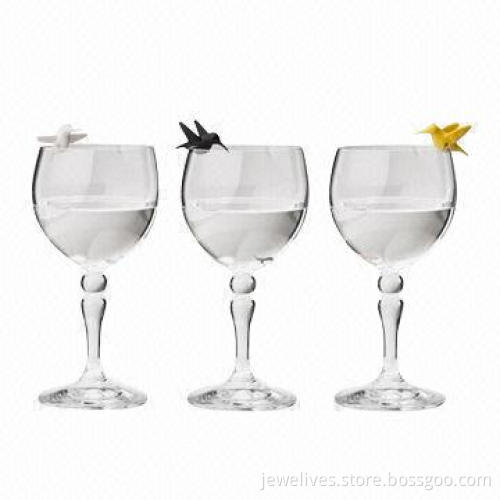 Bird style silicone wine markers